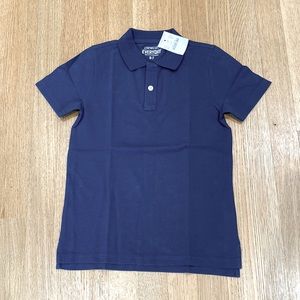 Crewcuts Kids Pique Polo Shirt 6-7 Admiral Blue NWT
